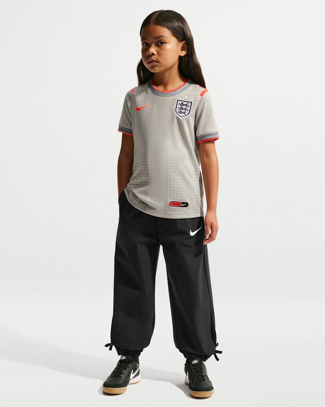 England x Palace Little Kids' Short-Sleeve Soccer Top