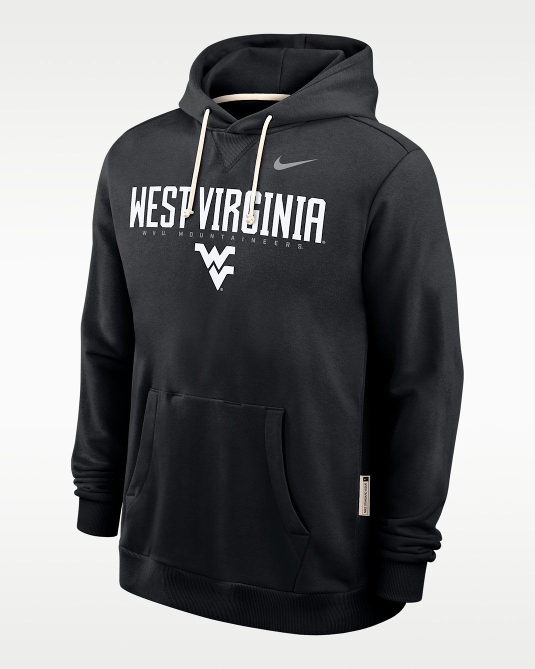 West Virginia Sideline Men's Nike Dri-FIT College Pullover Hoodie - Black