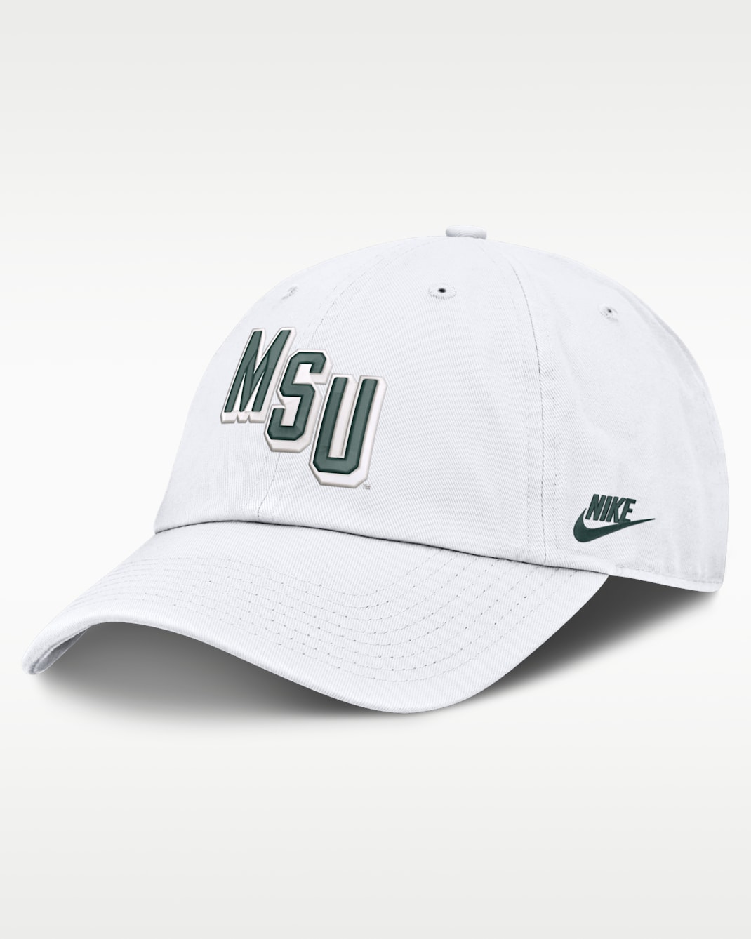 Gorra universitaria Nike ajustable para hombre Michigan State Natural Club - Blanco