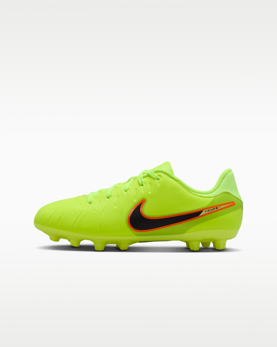 Nike Jr. Tiempo Legend 10 Academy Little/Big Kids' Hard-Ground Low-Top Soccer Cleats - Volt/Black