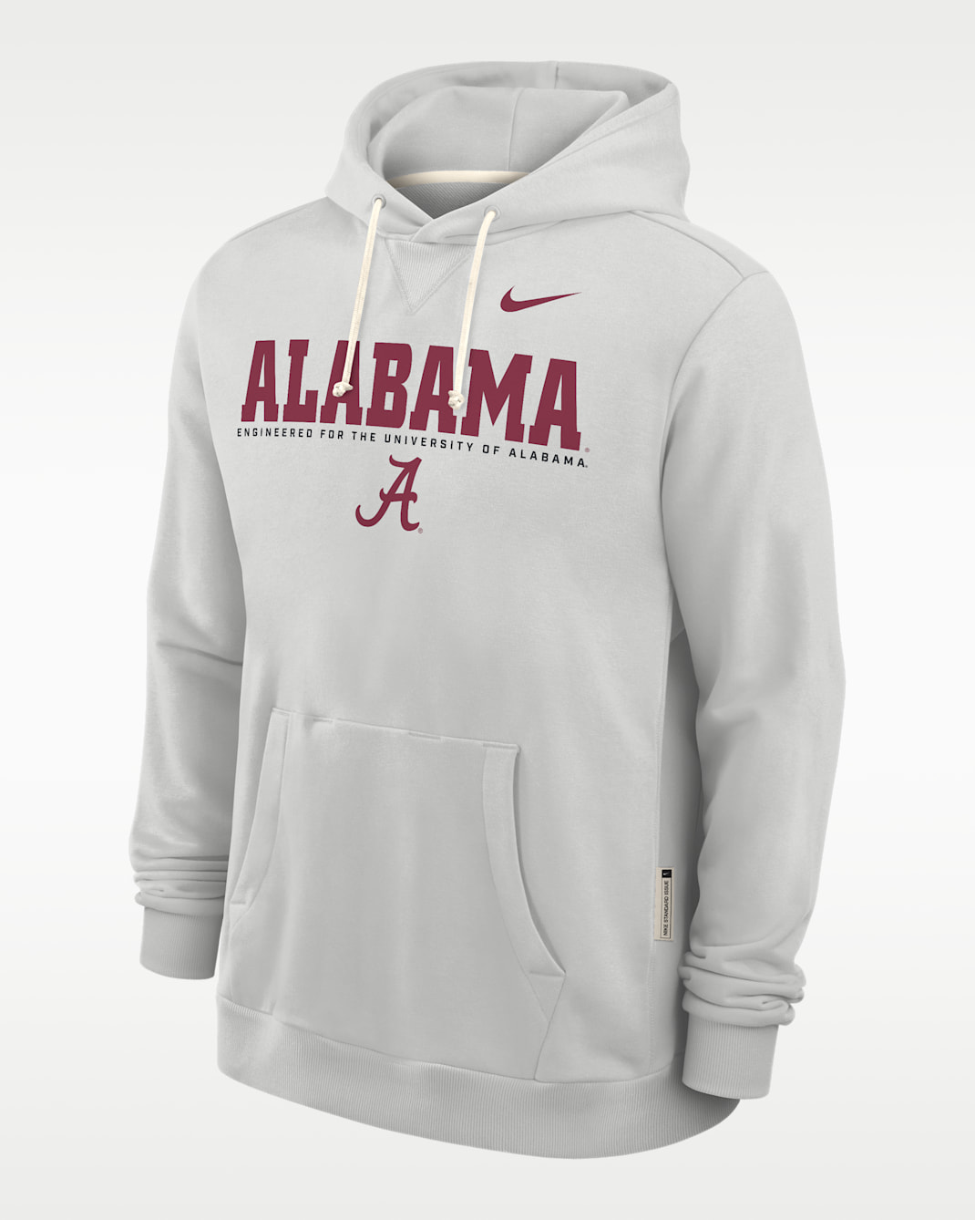 Alabama Sideline Men's Nike Dri-FIT College Pullover Hoodie - Grey