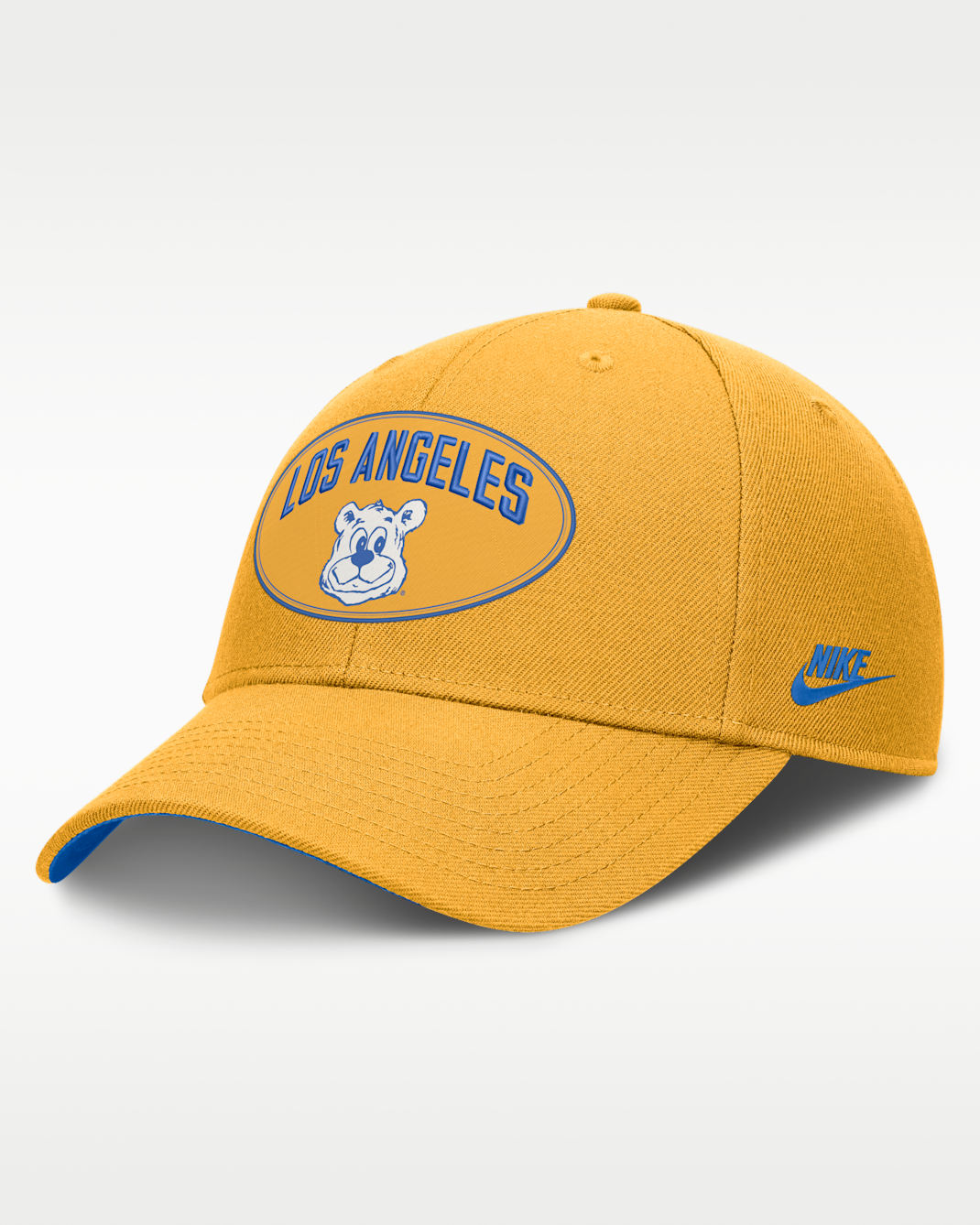 UCLA Legacy Letter & Location Rise Men's Nike Dri-FIT College A-Frame Adjustable Hat - Gold