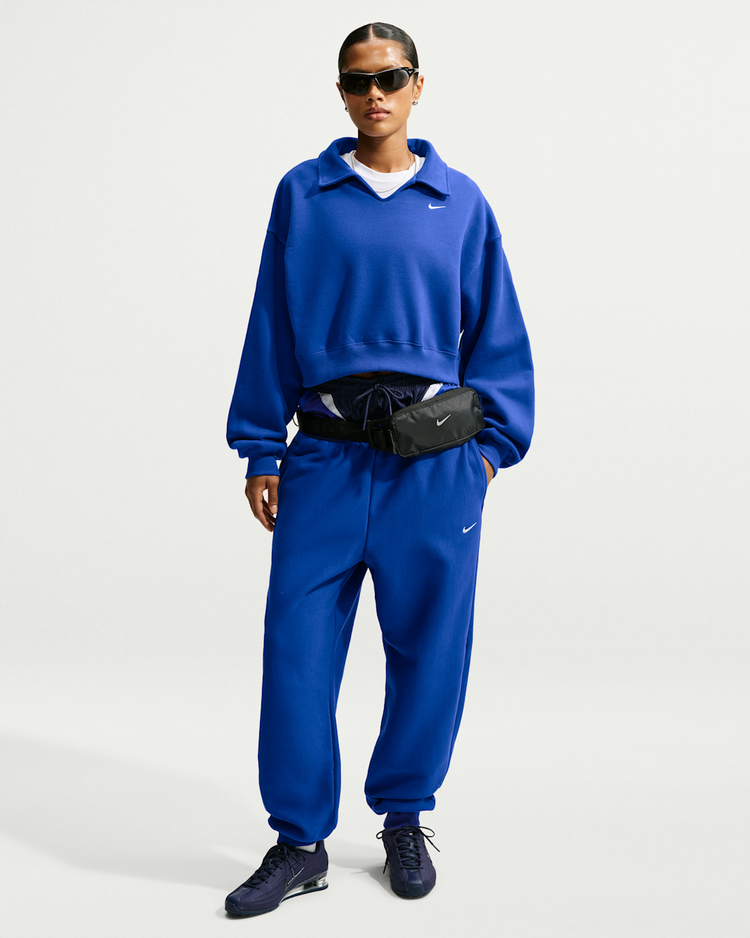 Nike Studio Fleece Heavyweight Women's Oversized High-Rise Joggers - Old Royal/Sail
