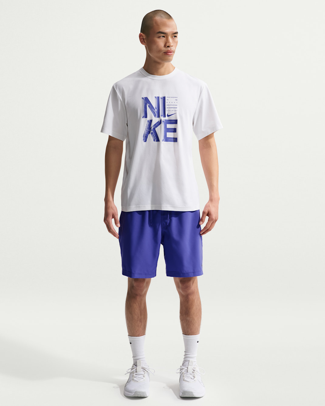 나이키 드라이 핏 폼 남성 7인치 언라인드 버서타일 쇼츠 - 페르시안 바이올렛/블랙