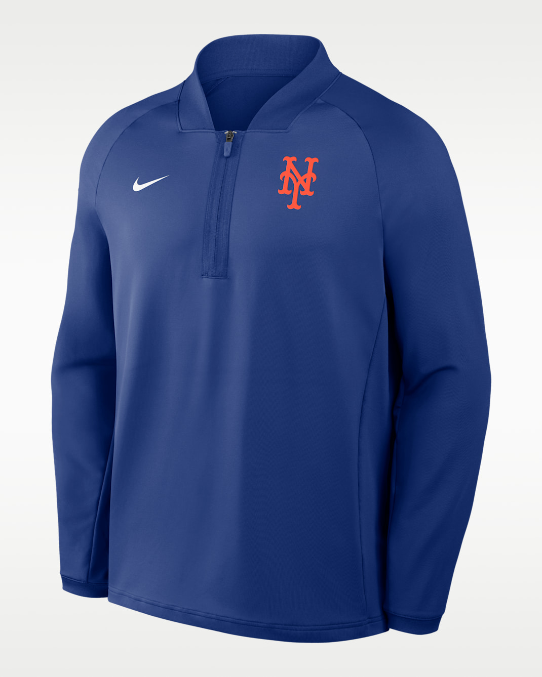 New York Mets Authentic Collection Men's Nike Dri-FIT MLB 1/2-Zip Long-Sleeve Top - Royal