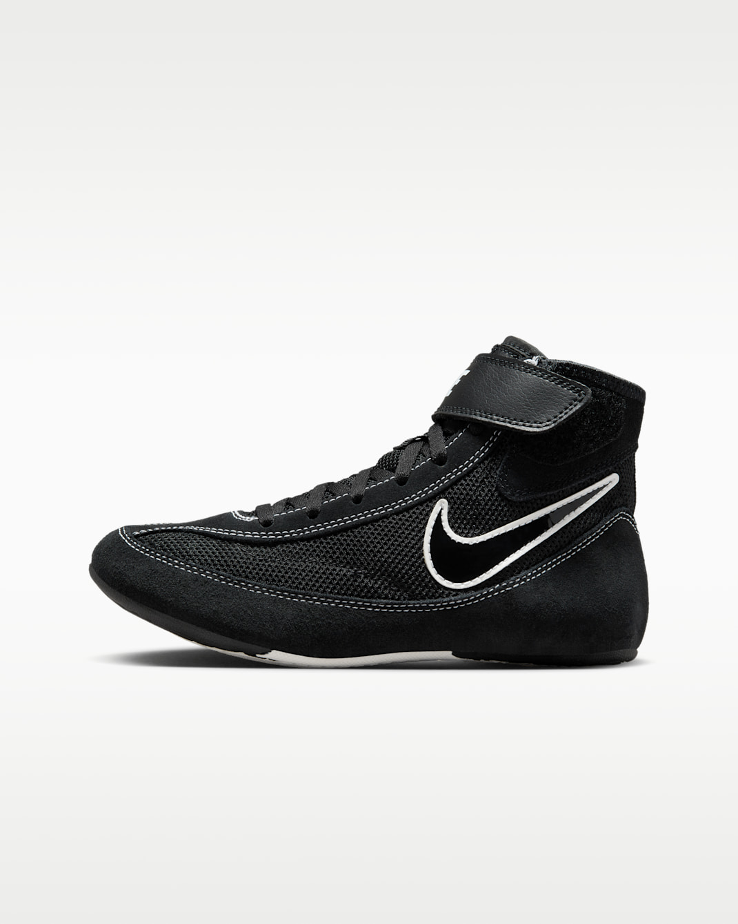 Nike SpeedSweep 7 Big Kids' Wrestling Shoes - Black/White/Black