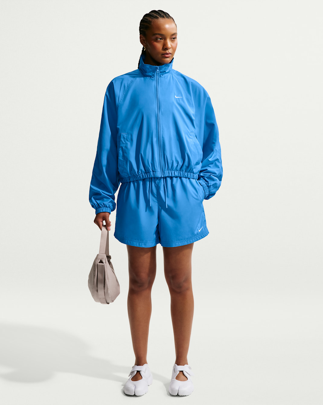 Nike Sportswear Classic Wovens Women's Mid-Rise Shorts - Light Photo Blue/Sail