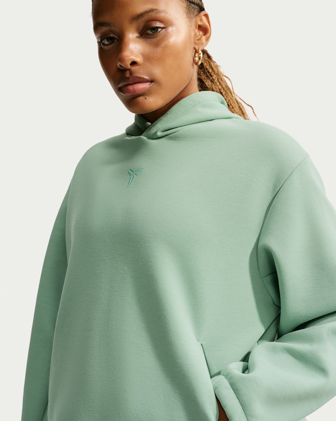 Kobe Women's Dri-FIT Pullover Basketball Hoodie - Steam/Steam