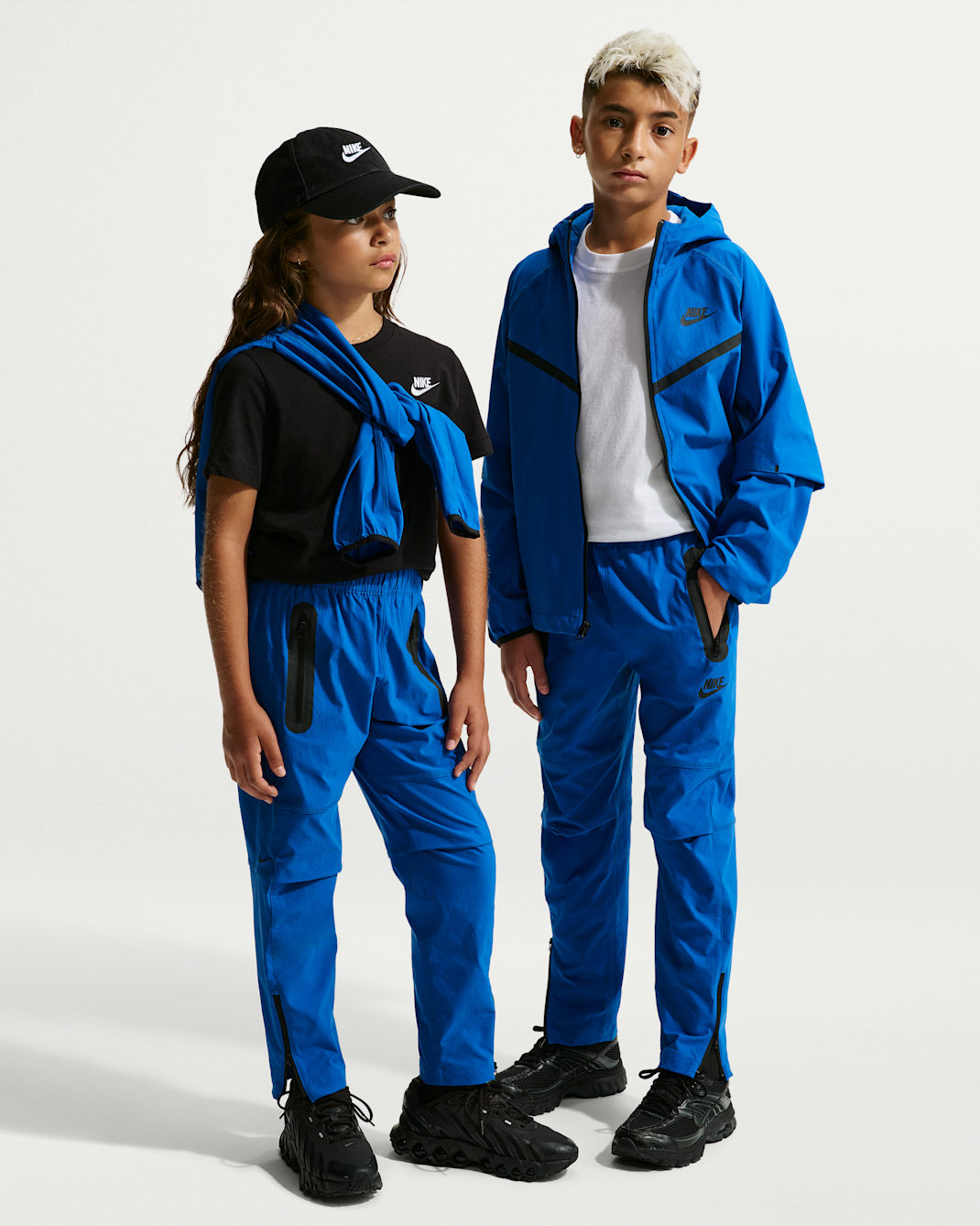 Nike Tech Big Kids' (Boys') Woven Pants - Game Royal/Black