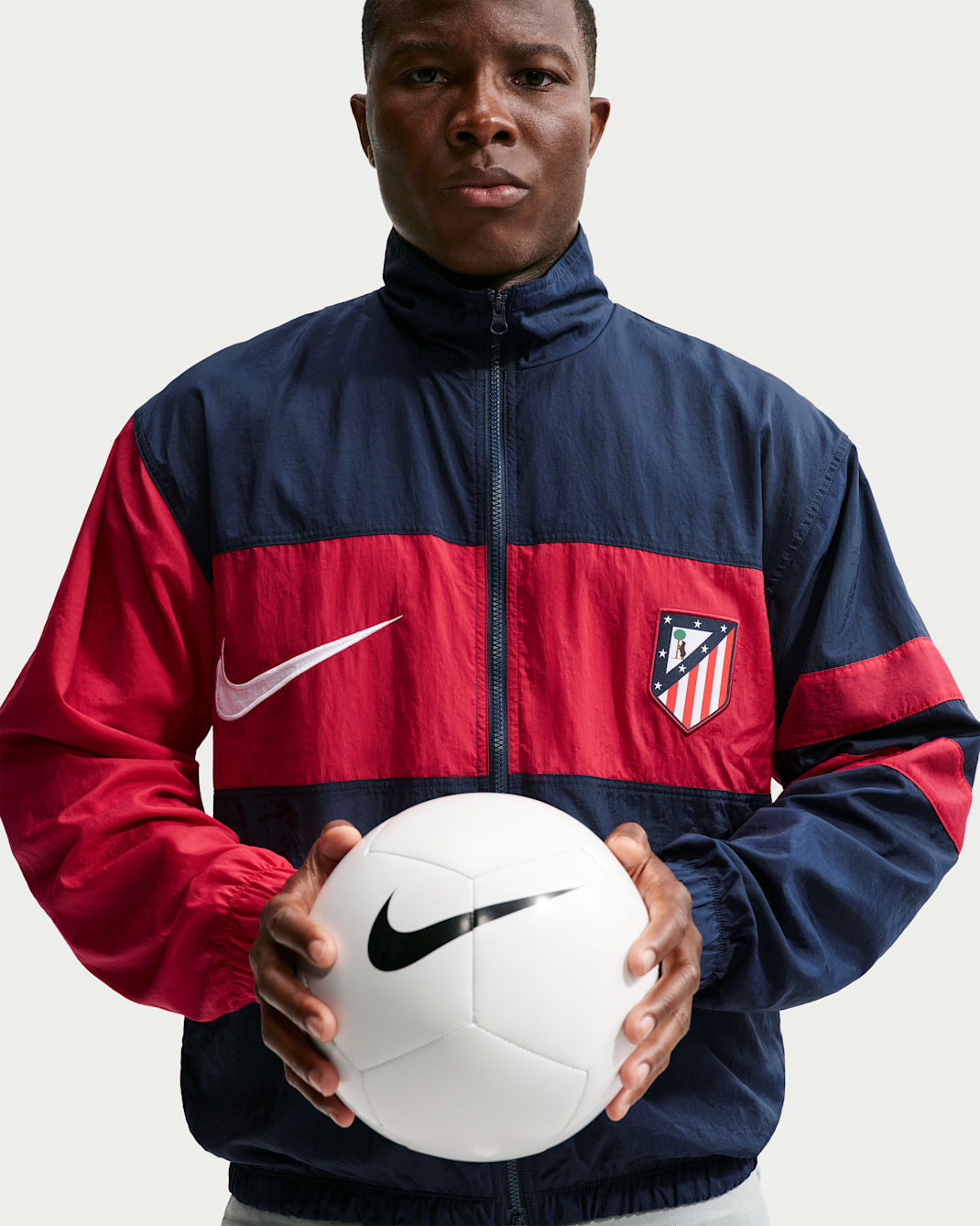 Atlético Madrid Third Men's Nike Repel i96 Tracksuit Jacket - Obsidian/Salsa Red/White