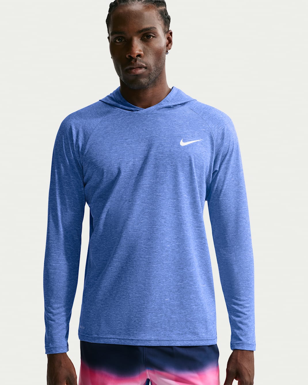 Nike Swim Hydroguard Essential Men's Dri-FIT UV Long Sleeve Hooded Top - Game Royal