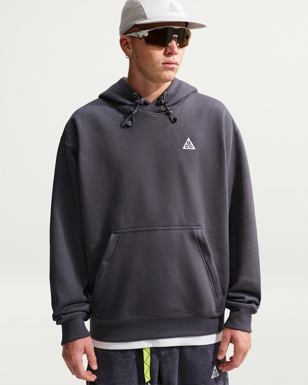 Nike ACG "Tuff Fleece" Pullover Hoodie - Gridiron/Summit White