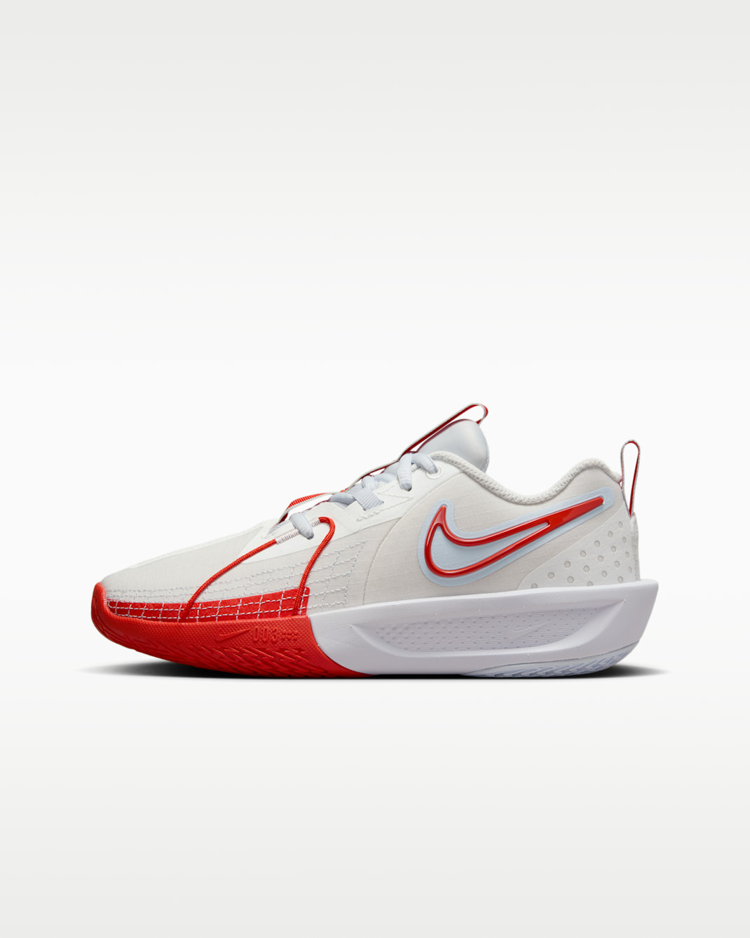 Nike G.T. Cut 3 Older Kids' Basketball Shoes - Summit White/Football Grey/Metallic Silver/Picante Red