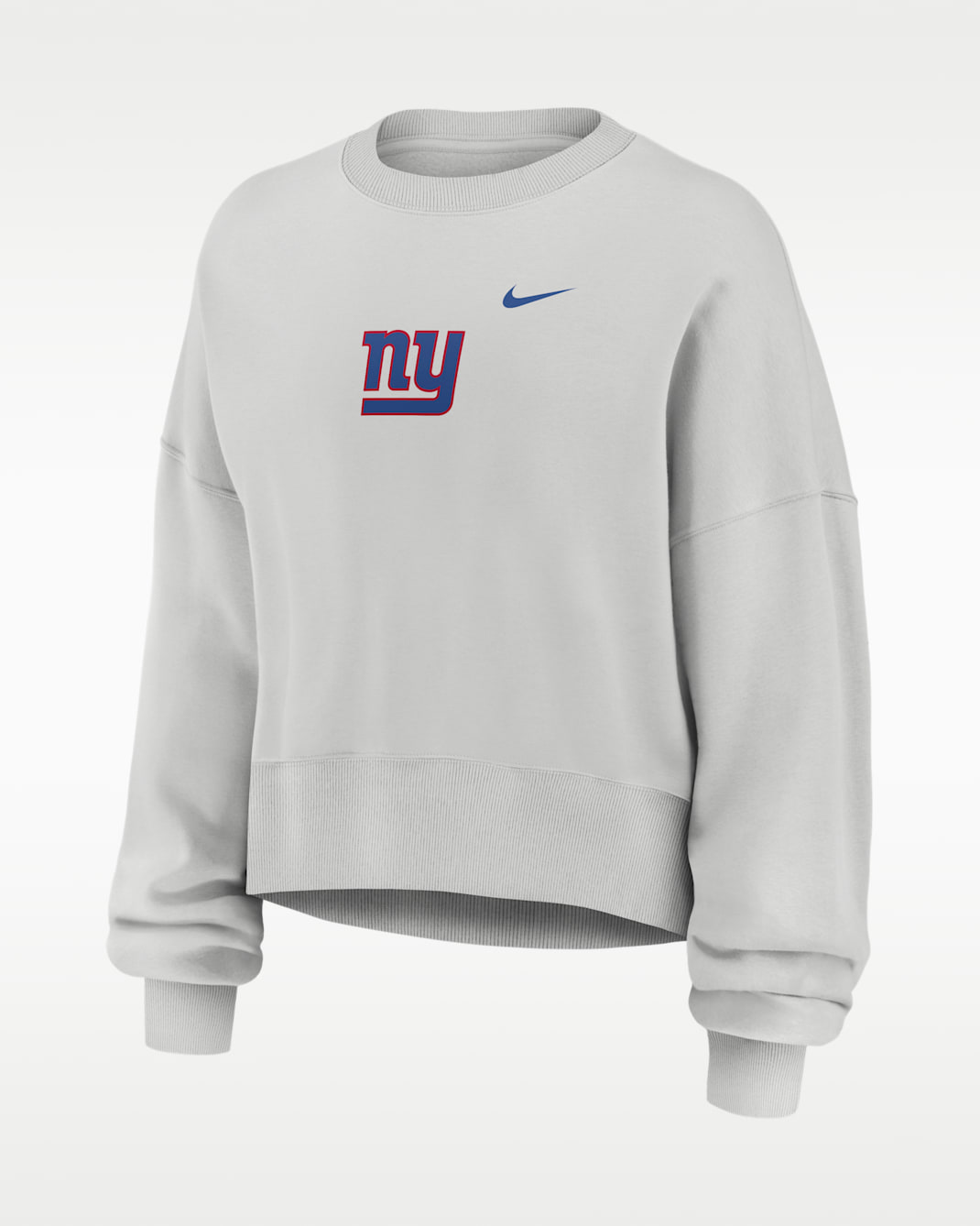 New York Giants Primetime Phoenix Women's Nike NFL Oversized Pullover Crew - Grey
