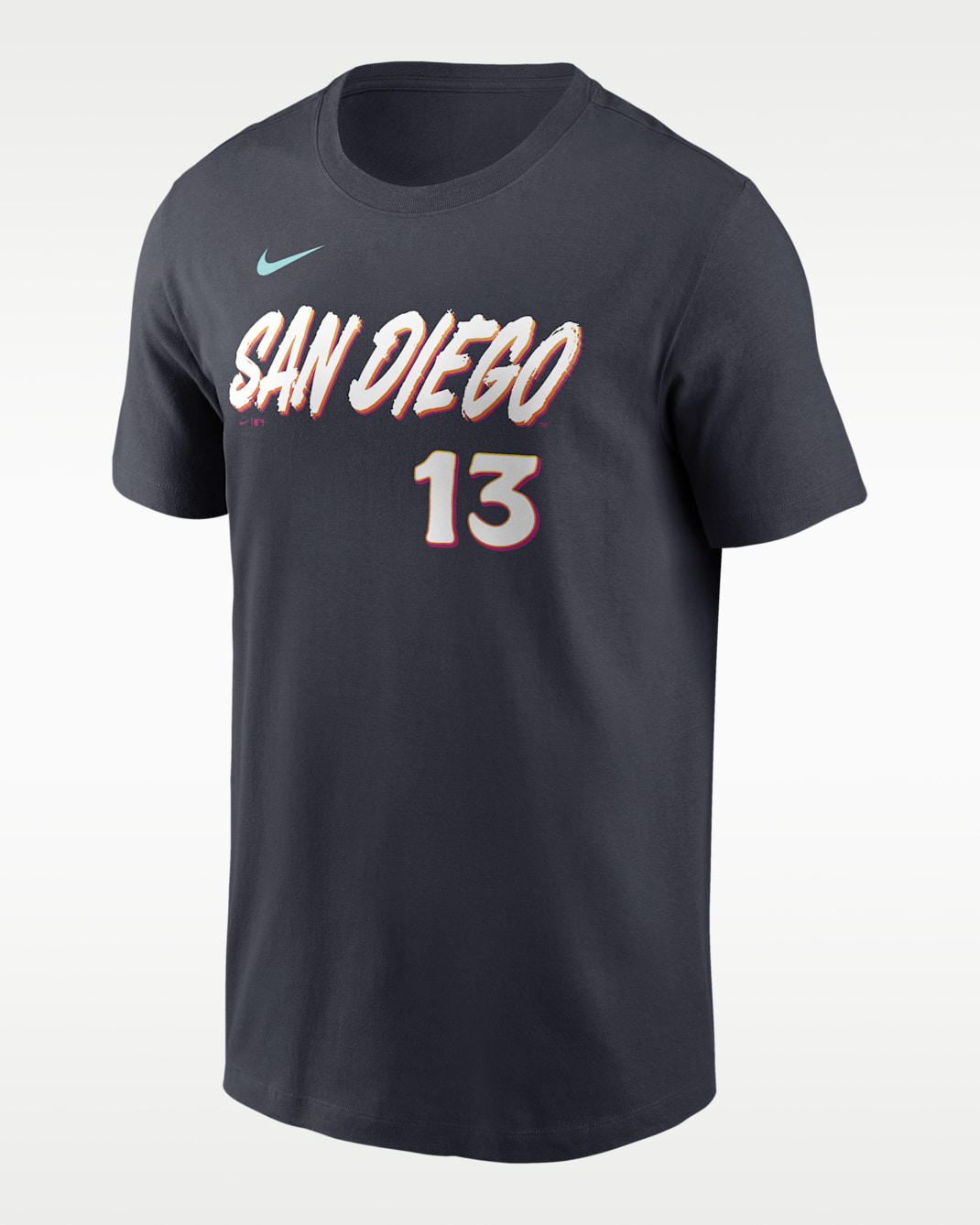 Manny Machado San Diego Padres City Connect Men's Nike MLB T-Shirt - Black