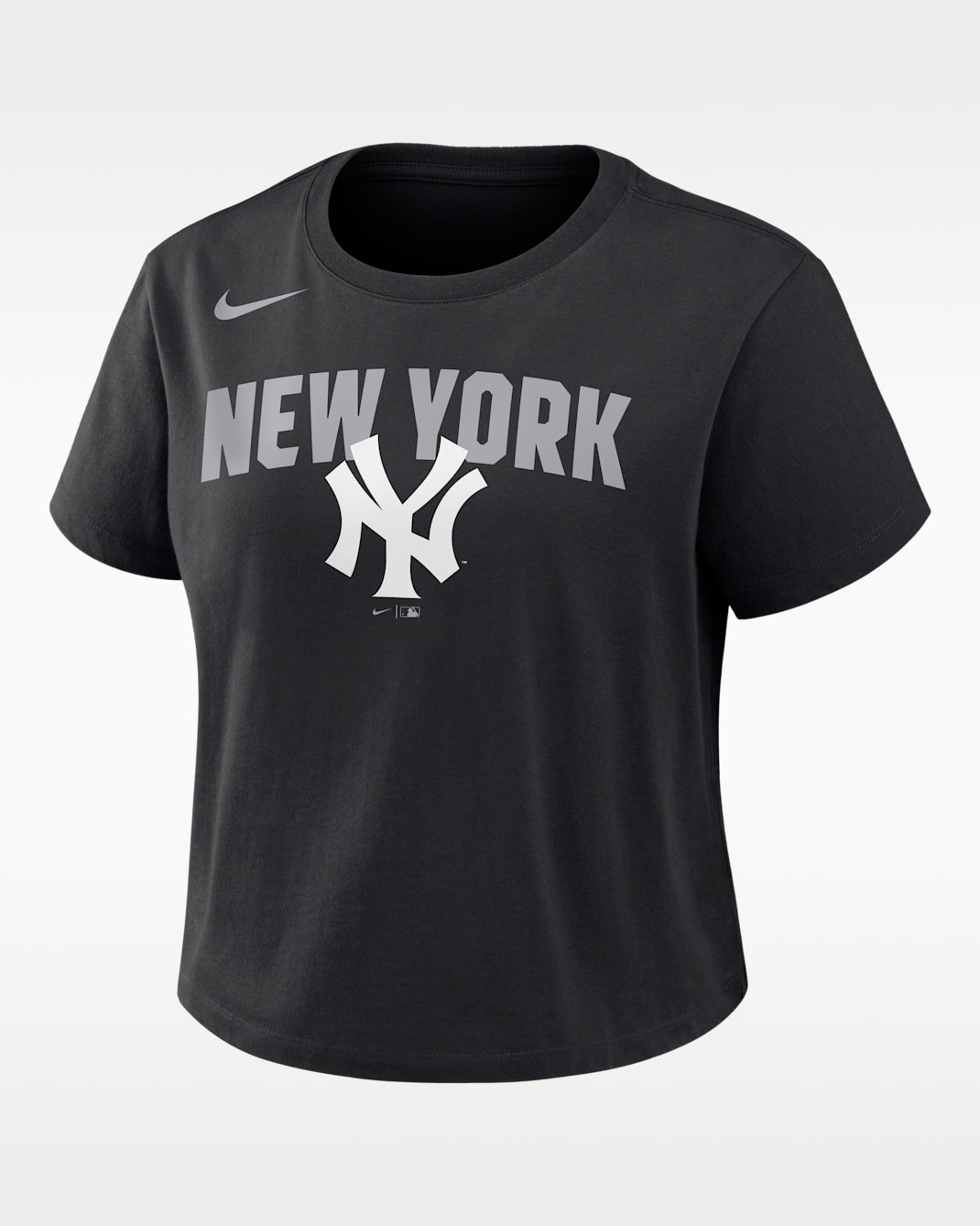New York Yankees Mod Women's Nike MLB Cropped T-Shirt - Black
