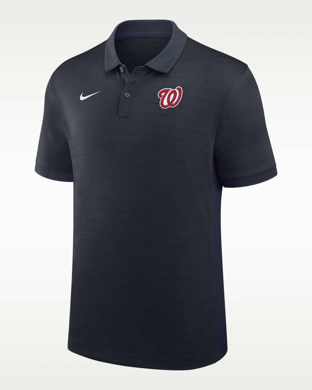 Polo Nike Dri-FIT de la MLB para hombre Washington Nationals Authentic Collection Striped Victory - Azul marino