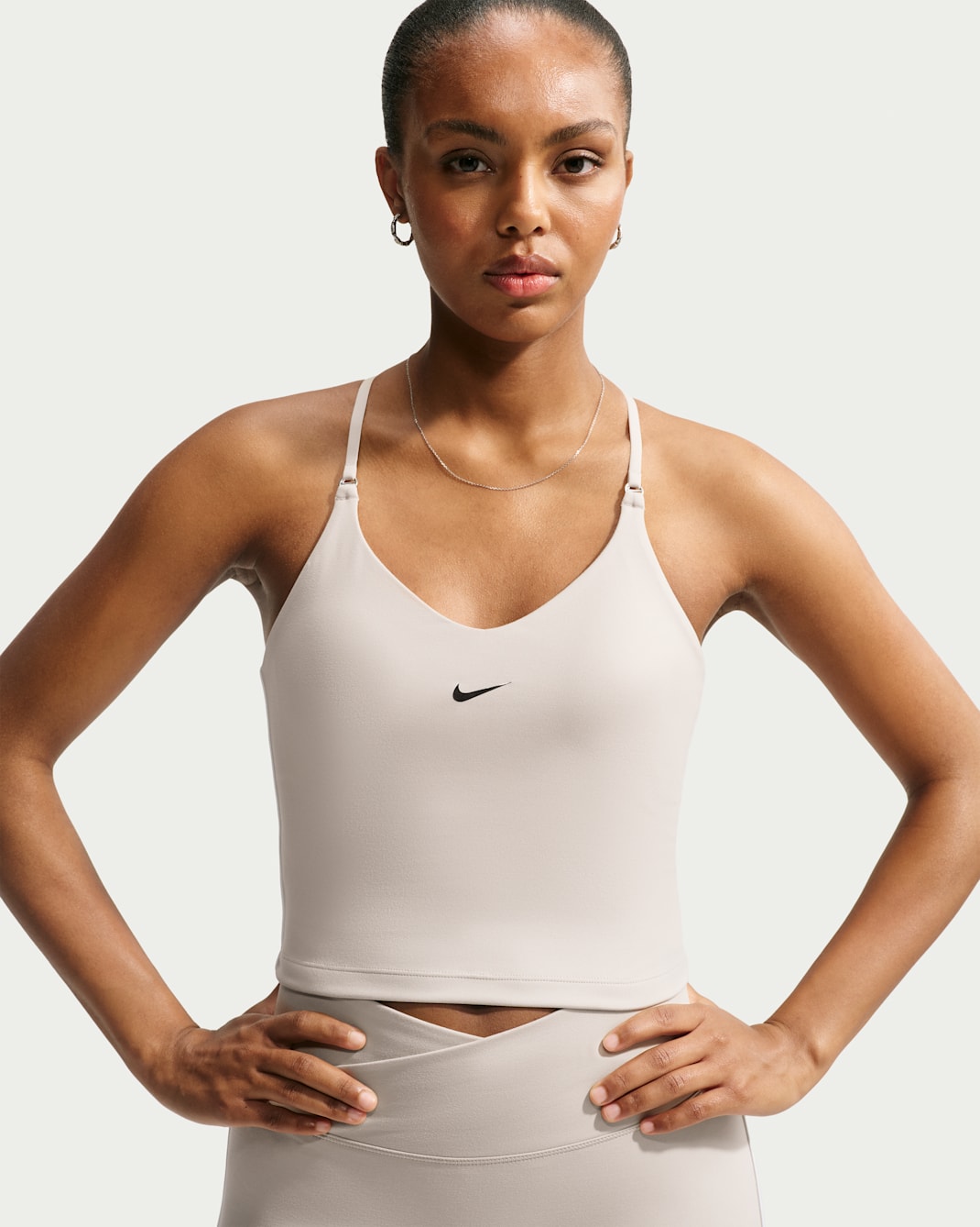 Nike Indy Women's Light-Support Padded Adjustable Sports Bra - Cream II