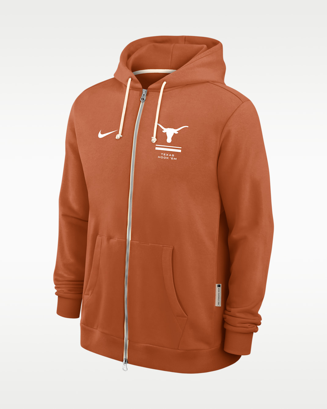 Texas Sideline Standard Issue Men's Nike Dri-FIT College Full-Zip Hoodie - Desert Orange