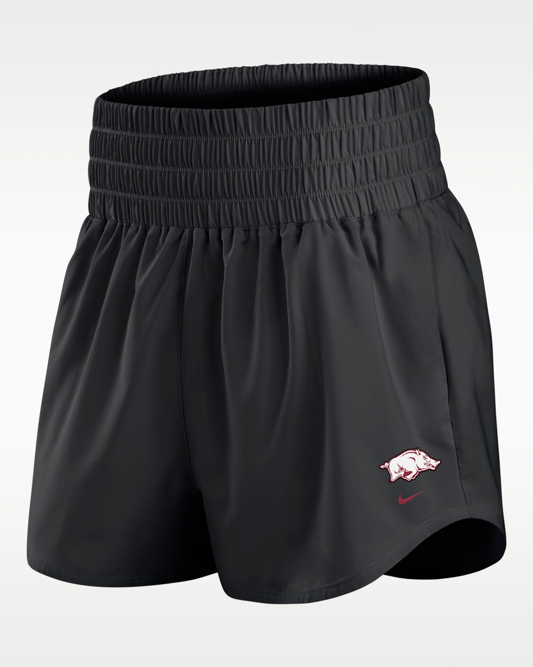 Arkansas Primary Logo One Women's Nike Dri-FIT College Shorts - Black