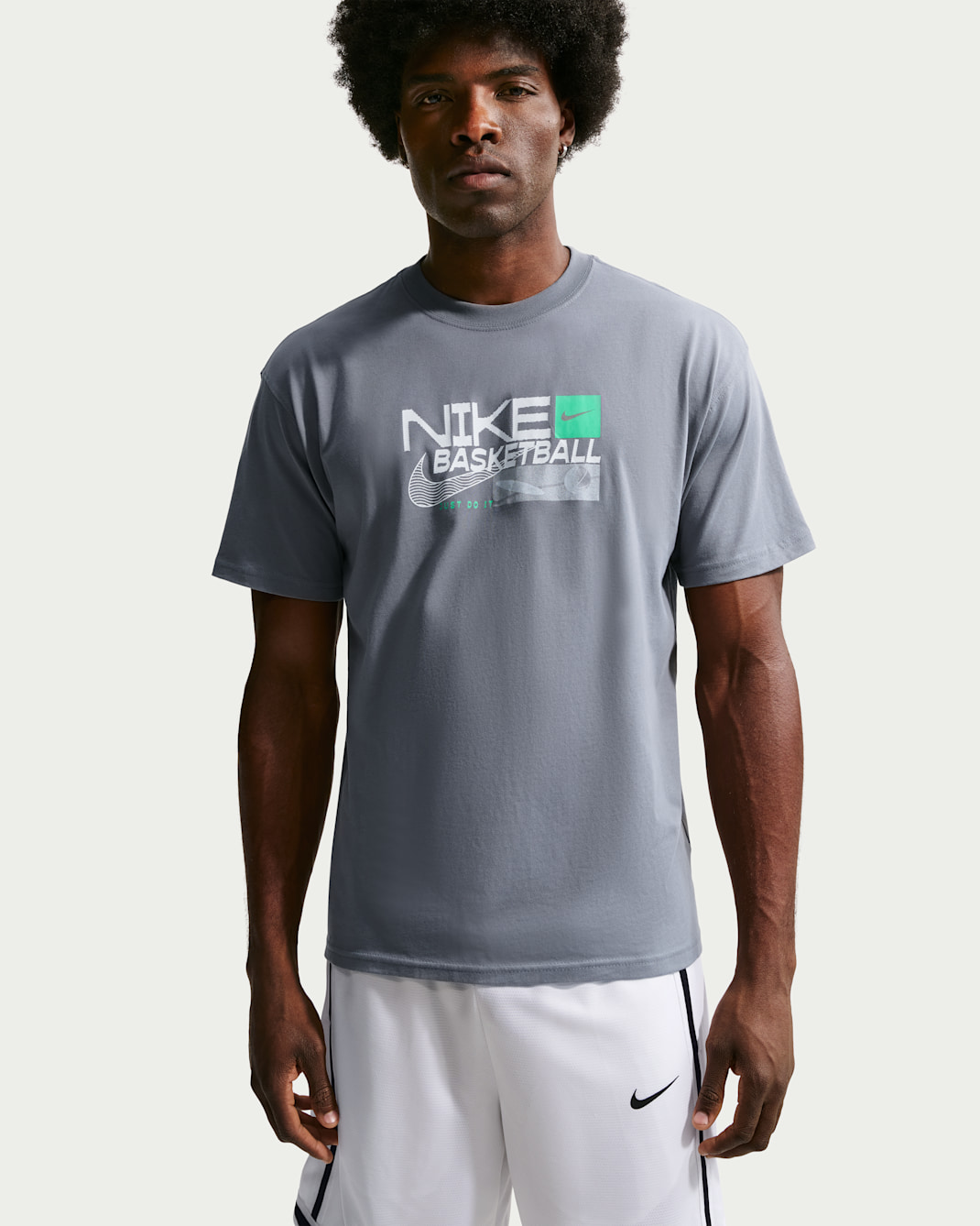 Nike Basketball-T-Shirt (Herren) - Cool Grey