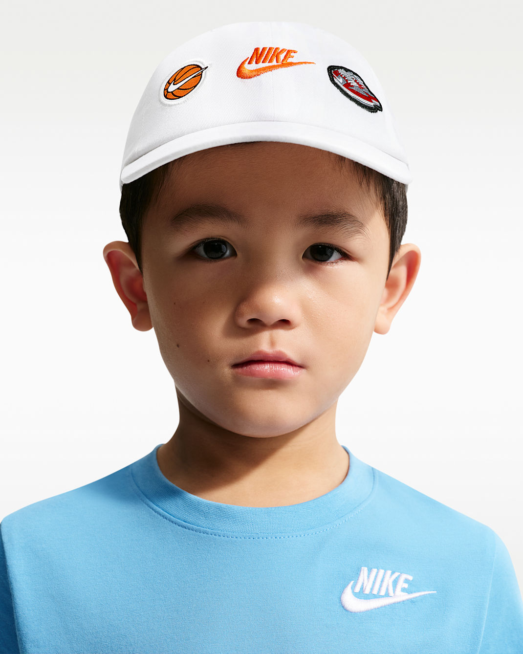 나이키 리틀키즈 스테이트먼트 패치 클럽 캡 - 화이트