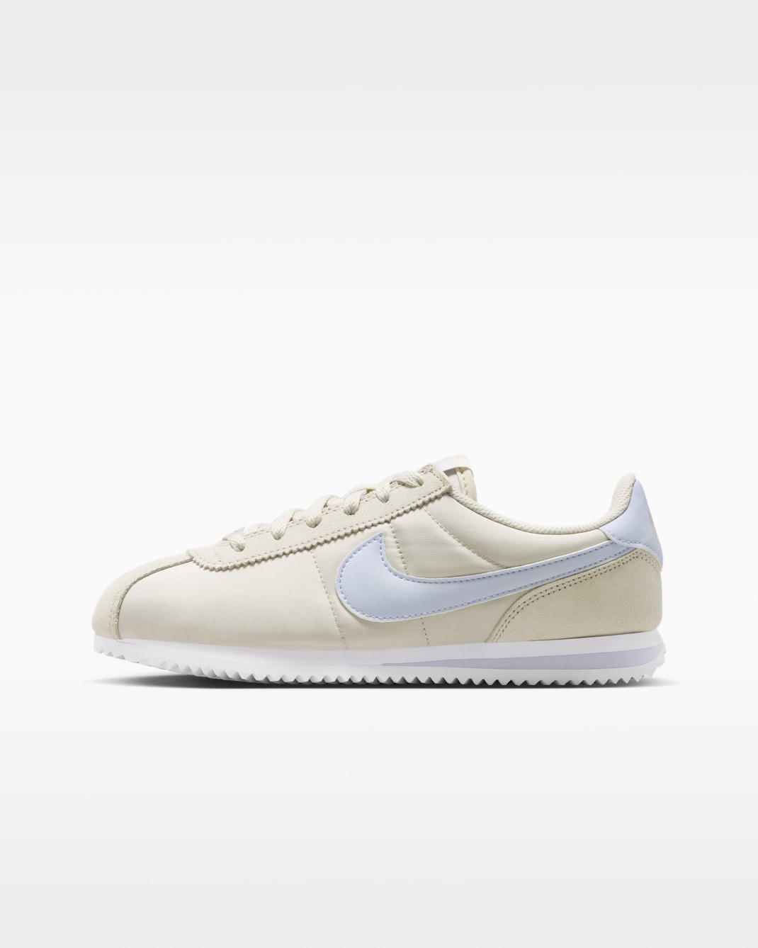 Nike Cortez Textile Older Kids' Shoes - Light Bone/White/White/Ghost