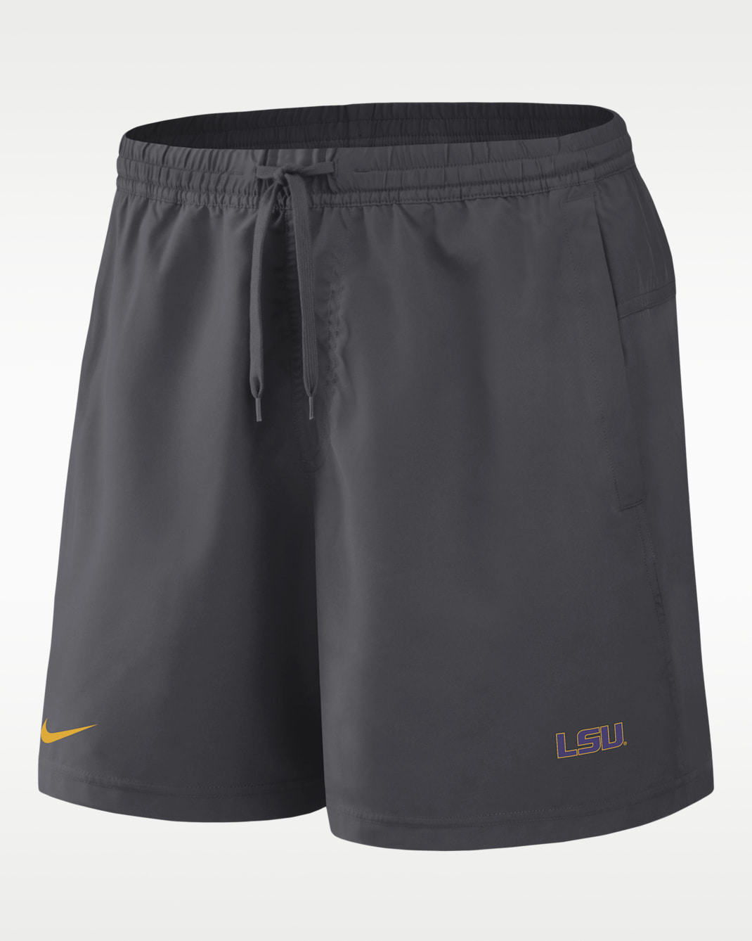 LSU Primetime Primary Logo Men's Nike Dri-FIT College Form Shorts - Anthracite