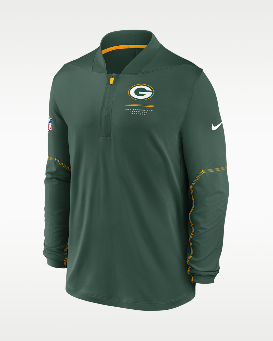 Green Bay Packers Sideline Men's Nike Dri-FIT NFL 1/2-Zip Top - Green