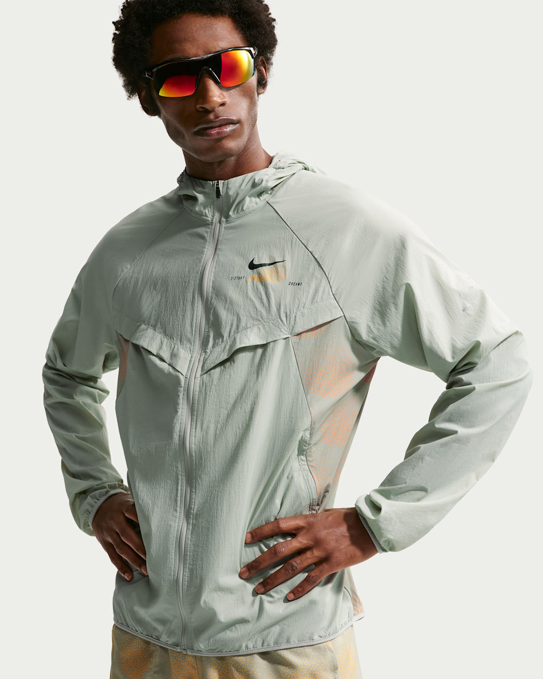 Chamarra de correr Repel con protección contra los rayos UV Nike Stride - Horizonte jade