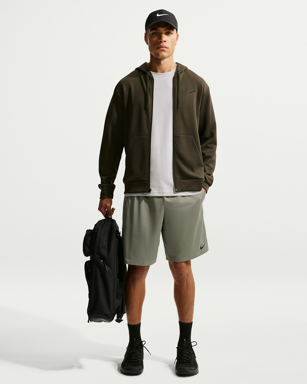 Shorts de entrenamiento de 23 cm para hombre Nike - Militar claro/Negro