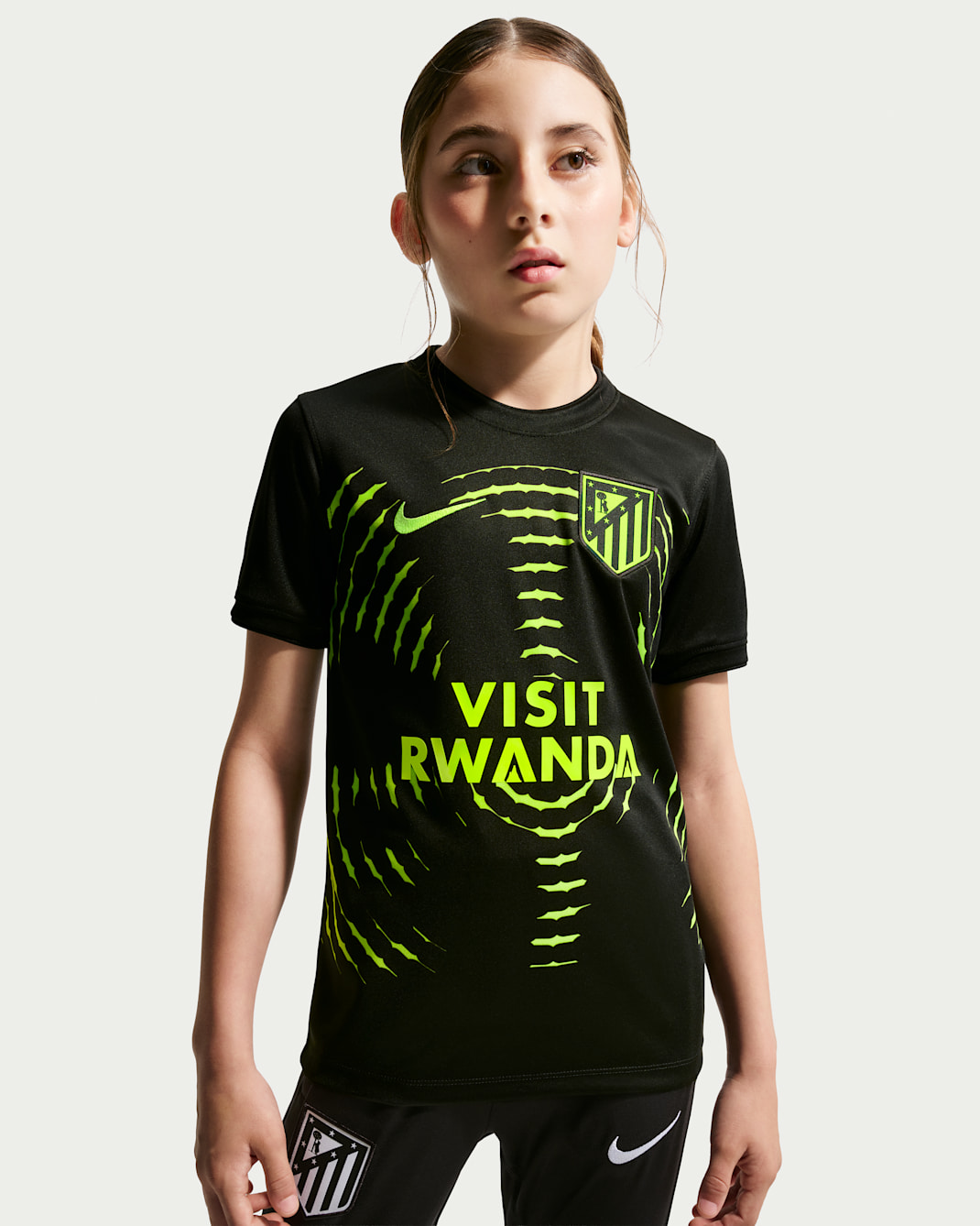 Atlético Madrid Away Big Kids' Nike Dri-FIT Soccer Pre-Match Top