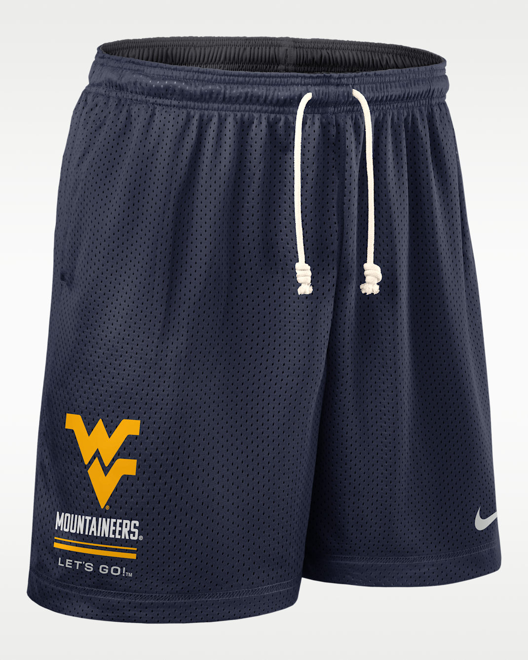 West Virginia Sideline Reversible Men's Nike Dri-FIT College Shorts - College Navy/Anthracite