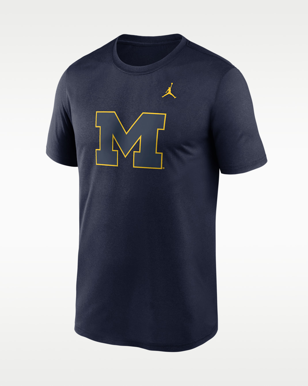 Michigan Color Pop Logo Legend Men's Jordan Brand Dri-FIT College T-Shirt - Navy