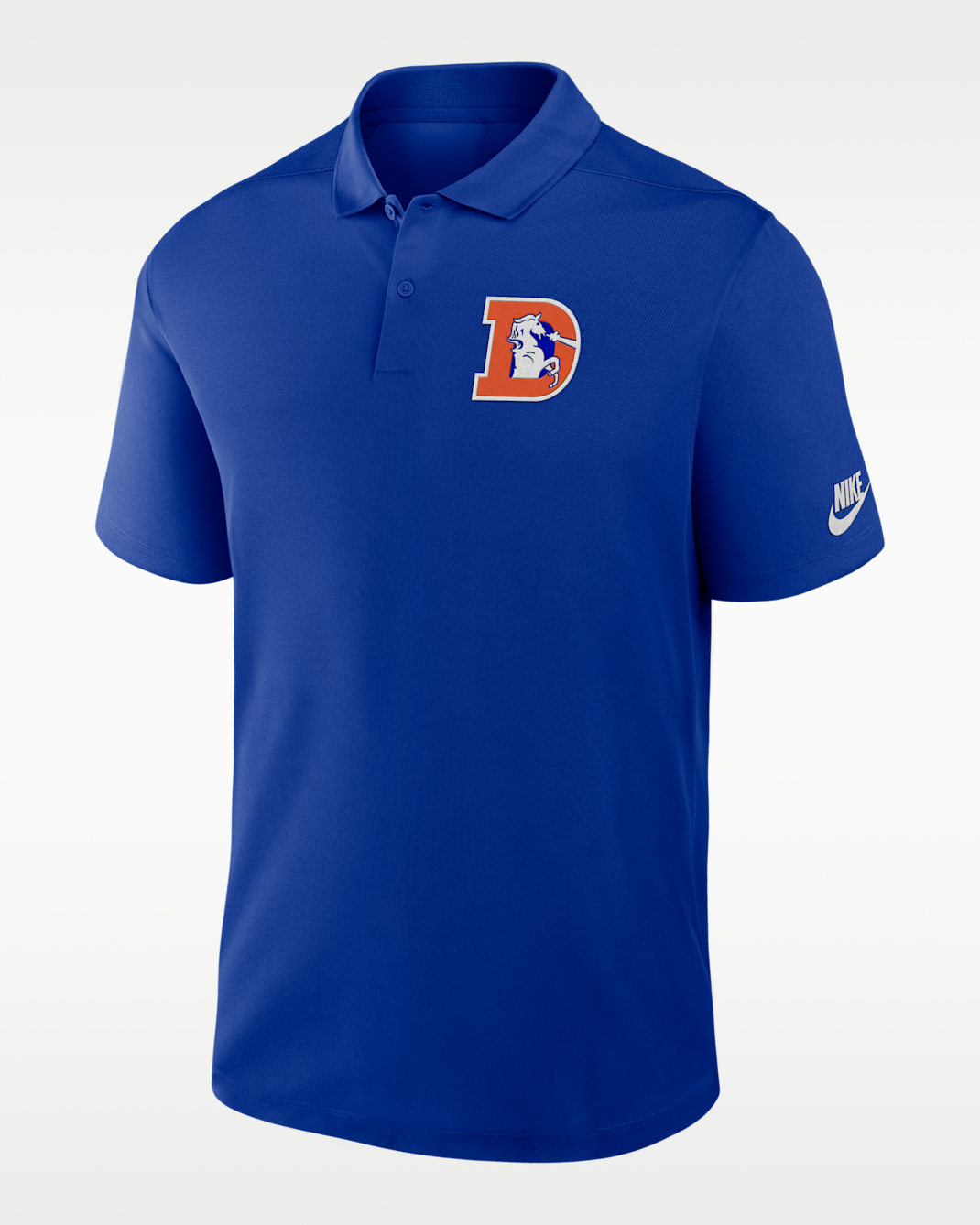 Denver Broncos Rewind Victory Men's Nike Dri-FIT NFL Polo - Royal