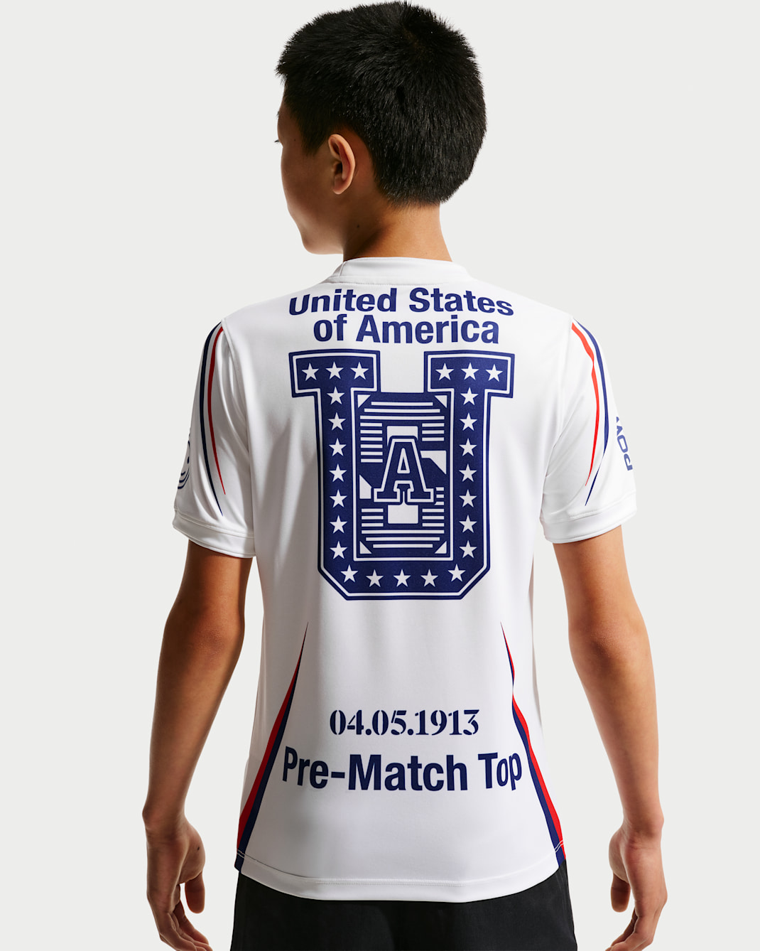 USA x V.A.A. Big Kids' Short-Sleeve Soccer Top