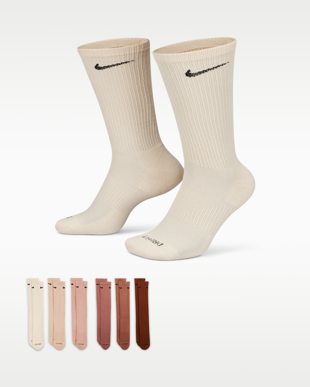 Nike Everyday Plus Cushioned Crew trainingssokken (6 paar) - Meerkleurig