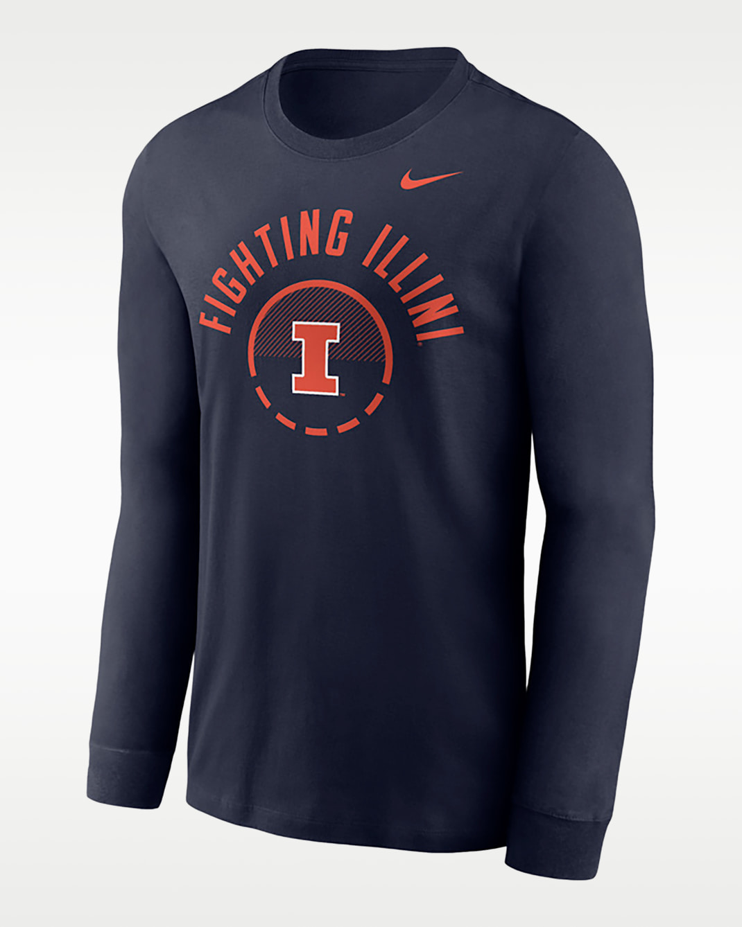 Illinois Basketball Shoot Around Legend Men's Nike Dri-FIT College Long-Sleeve T-Shirt - Navy