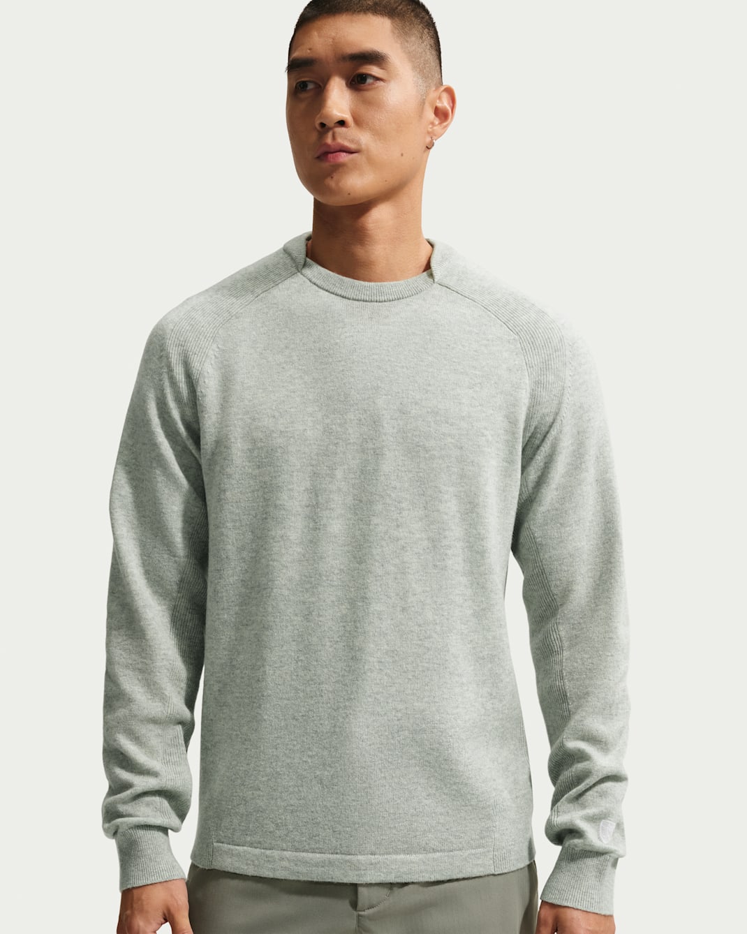 나이키 테일러드 퍼포먼스 남성 크루넥 골프 크루넥 탑 - 배얼리 그린/세일