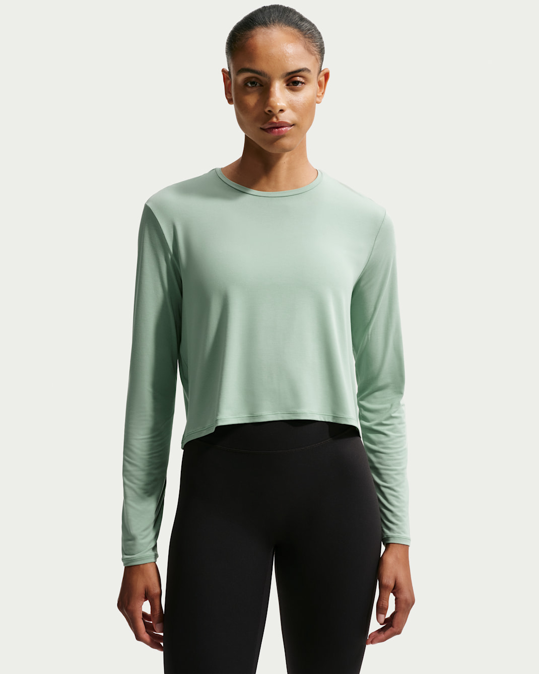 Nike Zenvy Women's Long-Sleeve Top - Steam/White