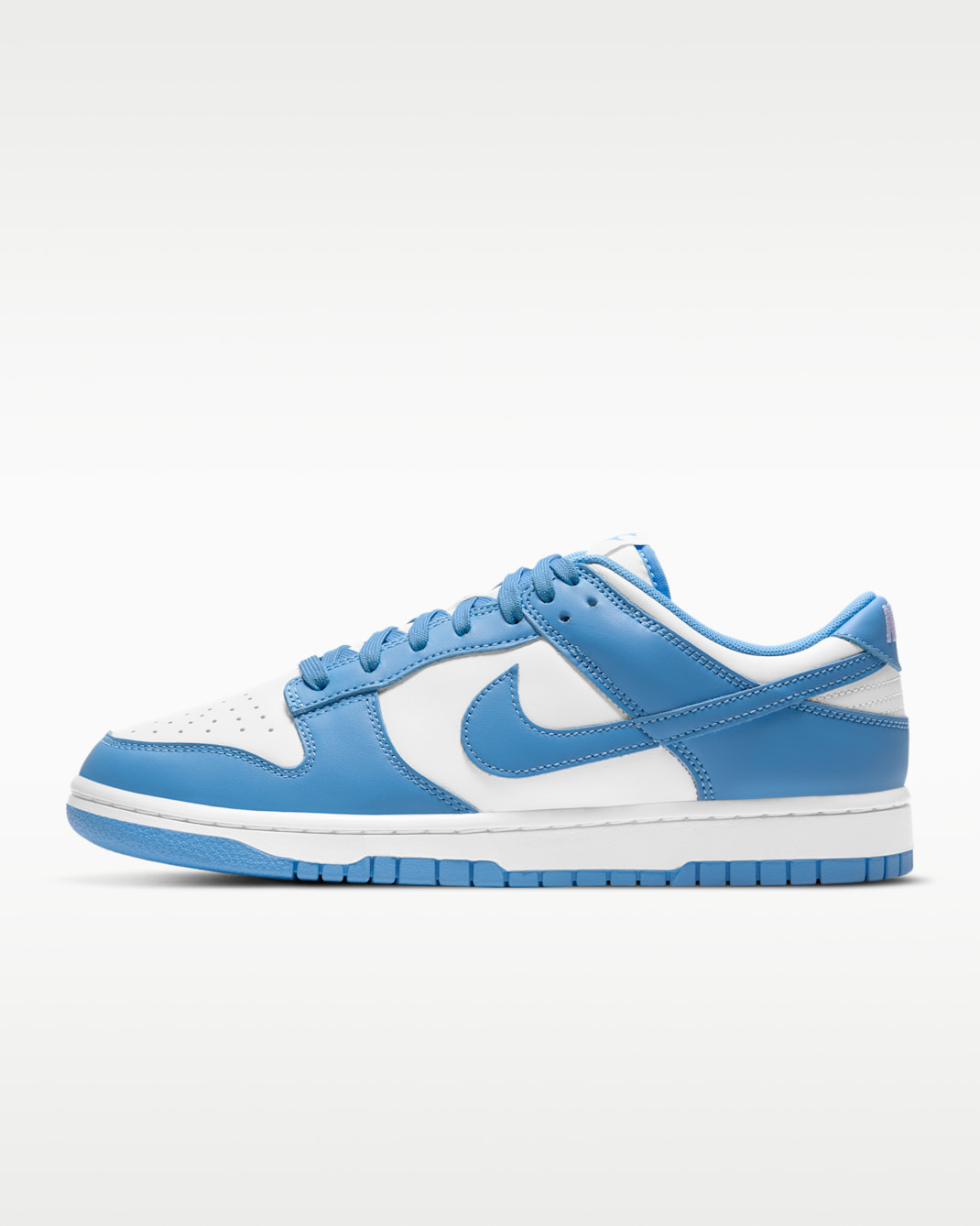 Nike Dunk Low Retro Men's Shoes - White/White/University Blue
