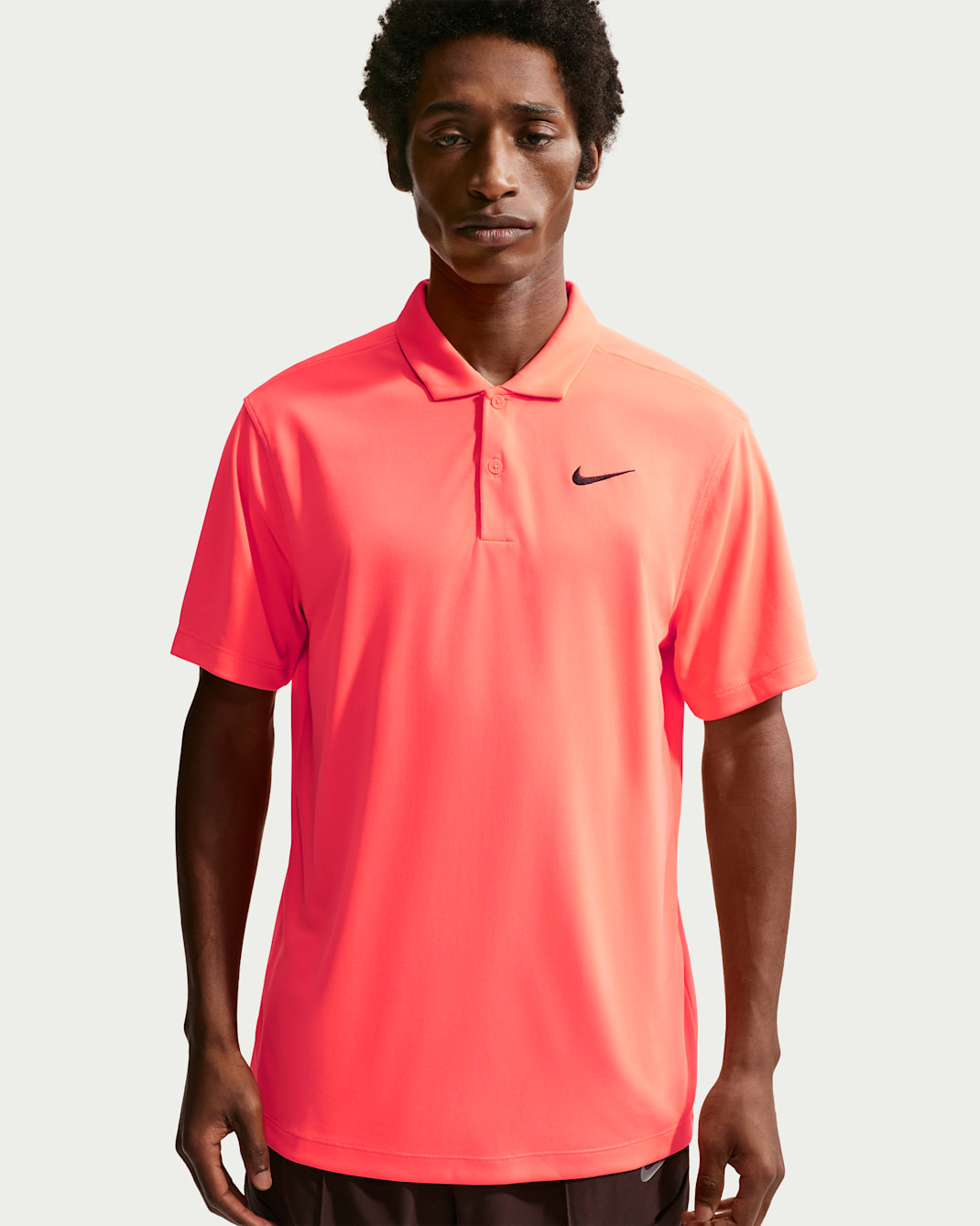Polo de tenis para hombre NikeCourt Dri-FIT - Lava cálido/Negro