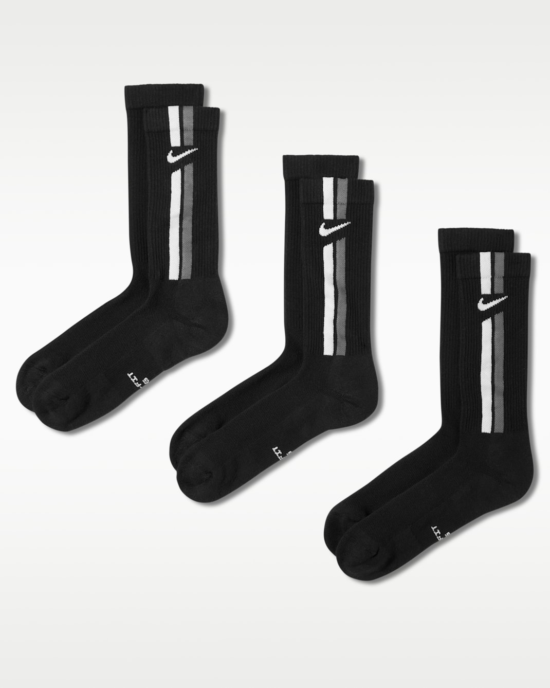 Nike Everyday Elevated Crew Socks (3 Pairs) - Multi-Color