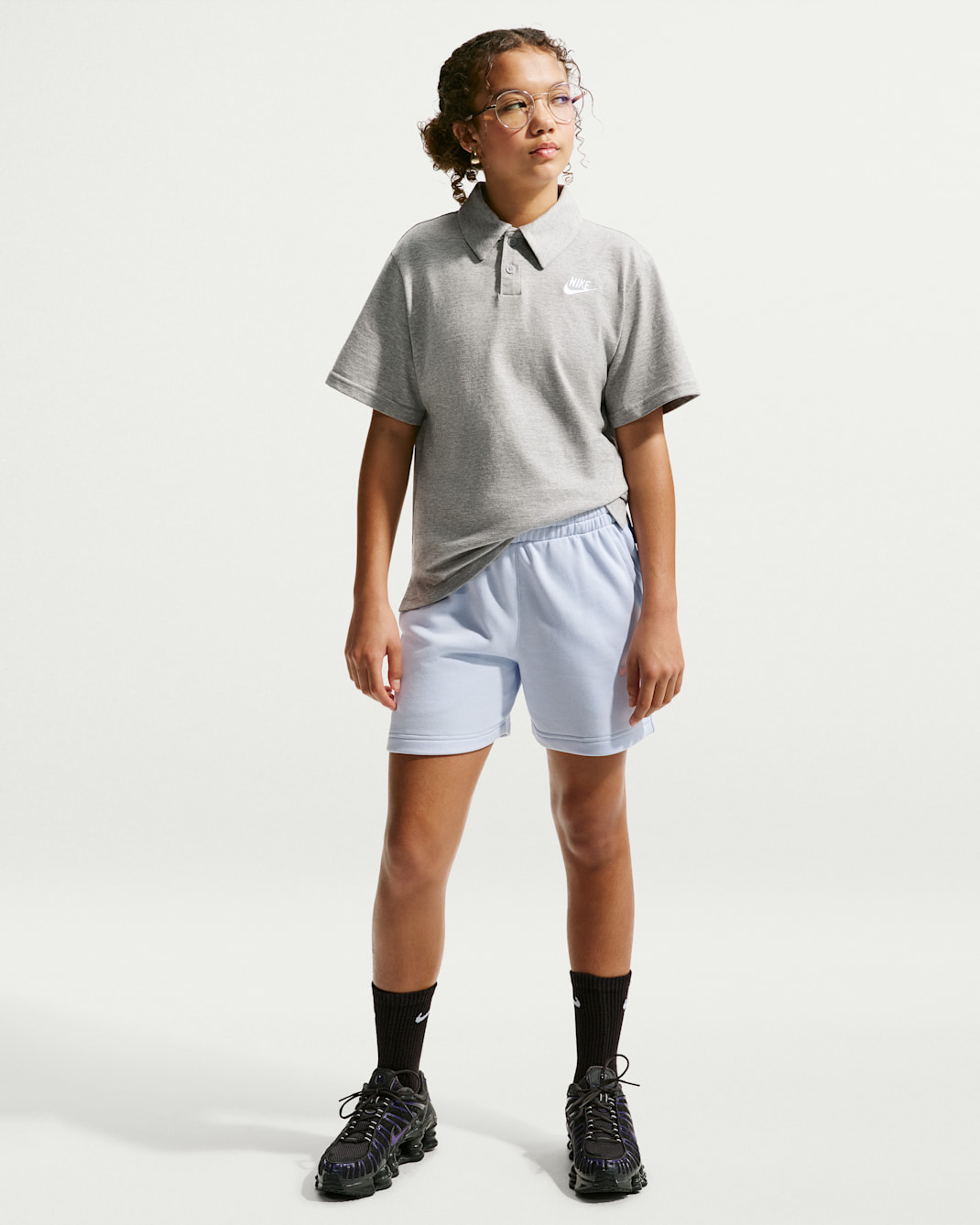 Nike Sportswear Club Big Kids' Knit Short-Sleeve Polo