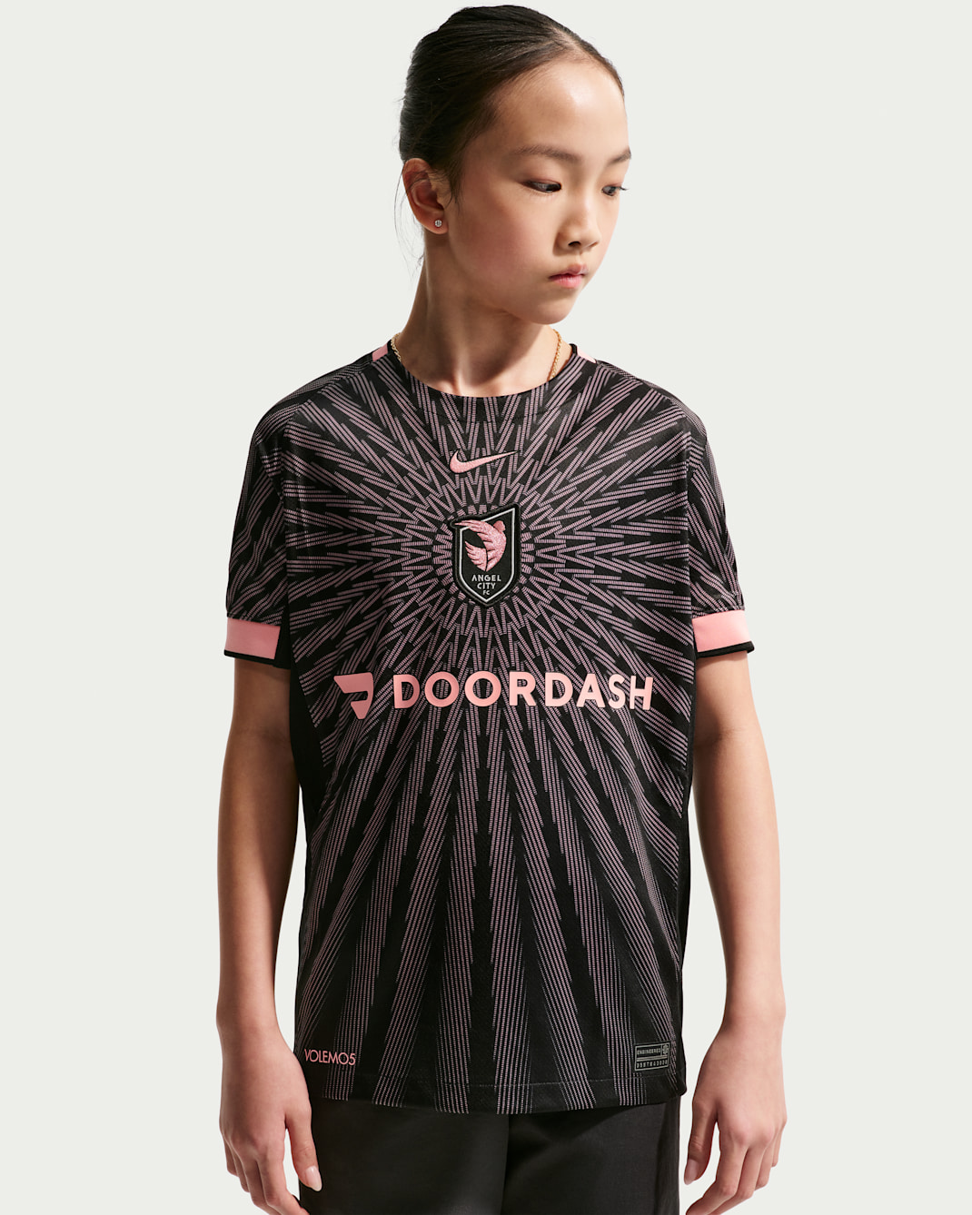 Angel City FC Stadium Edition Big Kids' Nike Dri-FIT Replica Jersey - Black