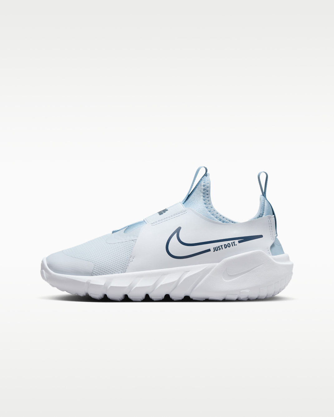 Nike Flex Runner 2 Big Kids' Road Running Shoes - Football Grey/Light Armory Blue/White/Midnight Navy