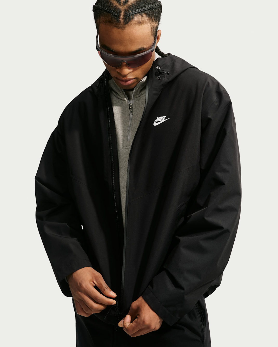 Nike Windrunner Storm-FIT ADV-jakke til herre - Svart/Svart/Hvit