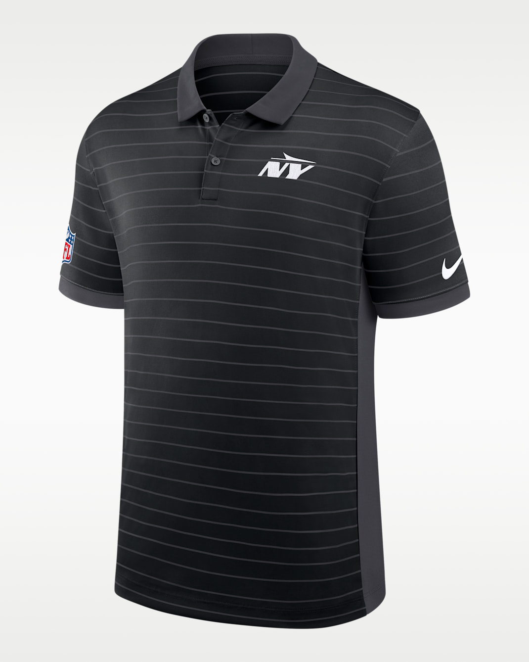 New York Jets Sideline Victory Stripe Men's Nike Dri-FIT NFL Polo - Black