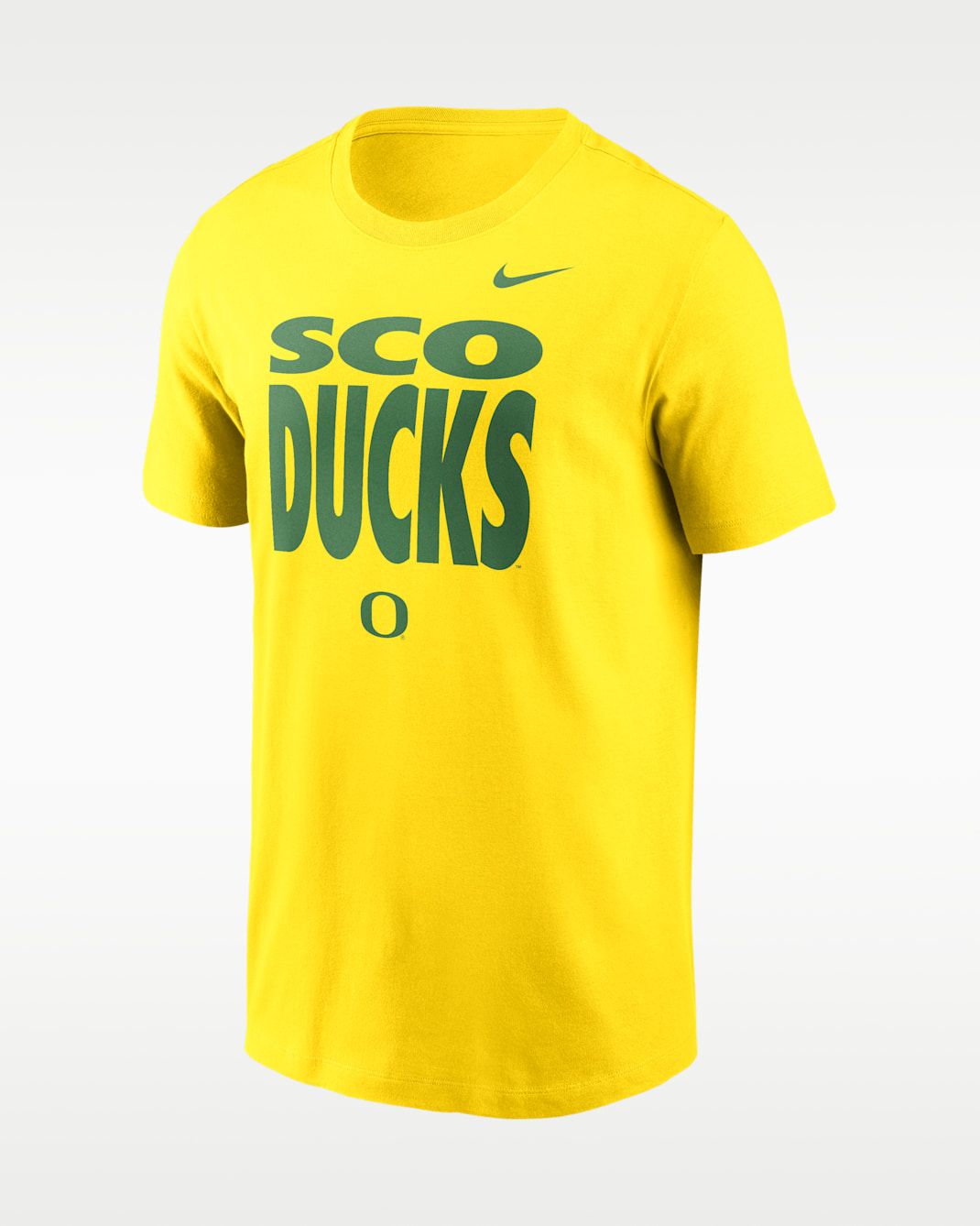 Oregon Sideline Slogan Men's Nike Dri-FIT College Long-Sleeve T-Shirt - Yellow Strike
