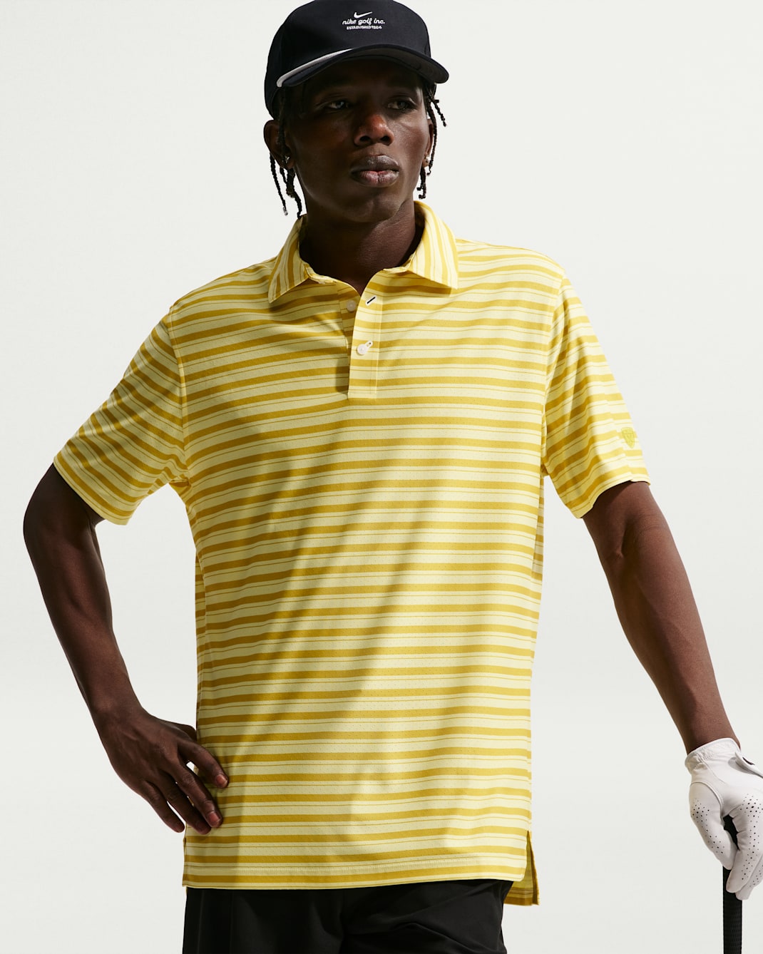 Nike Tailored Performance Men's Dri-FIT Golf Polo - Saffron Quartz/Soft Yellow/Saffron Quartz